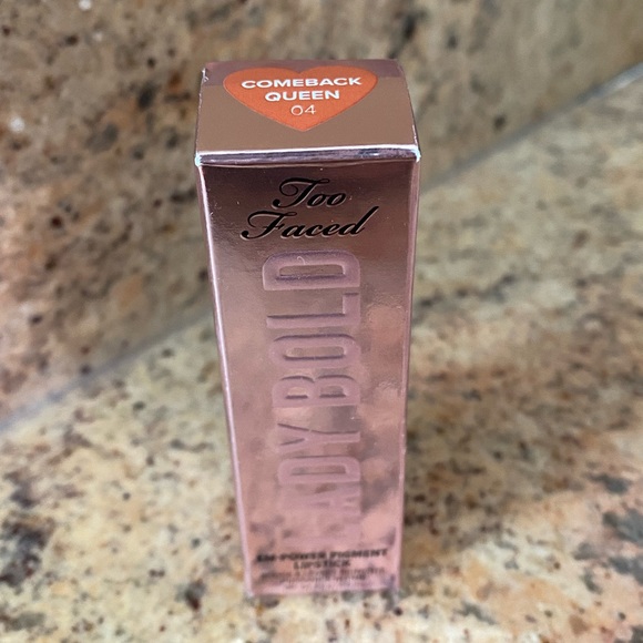 NWT Too Faced Lady Bold Cream Lipstick EM-POWER PIGMENT CREAM LIPSTICK - Picture 2 of 7